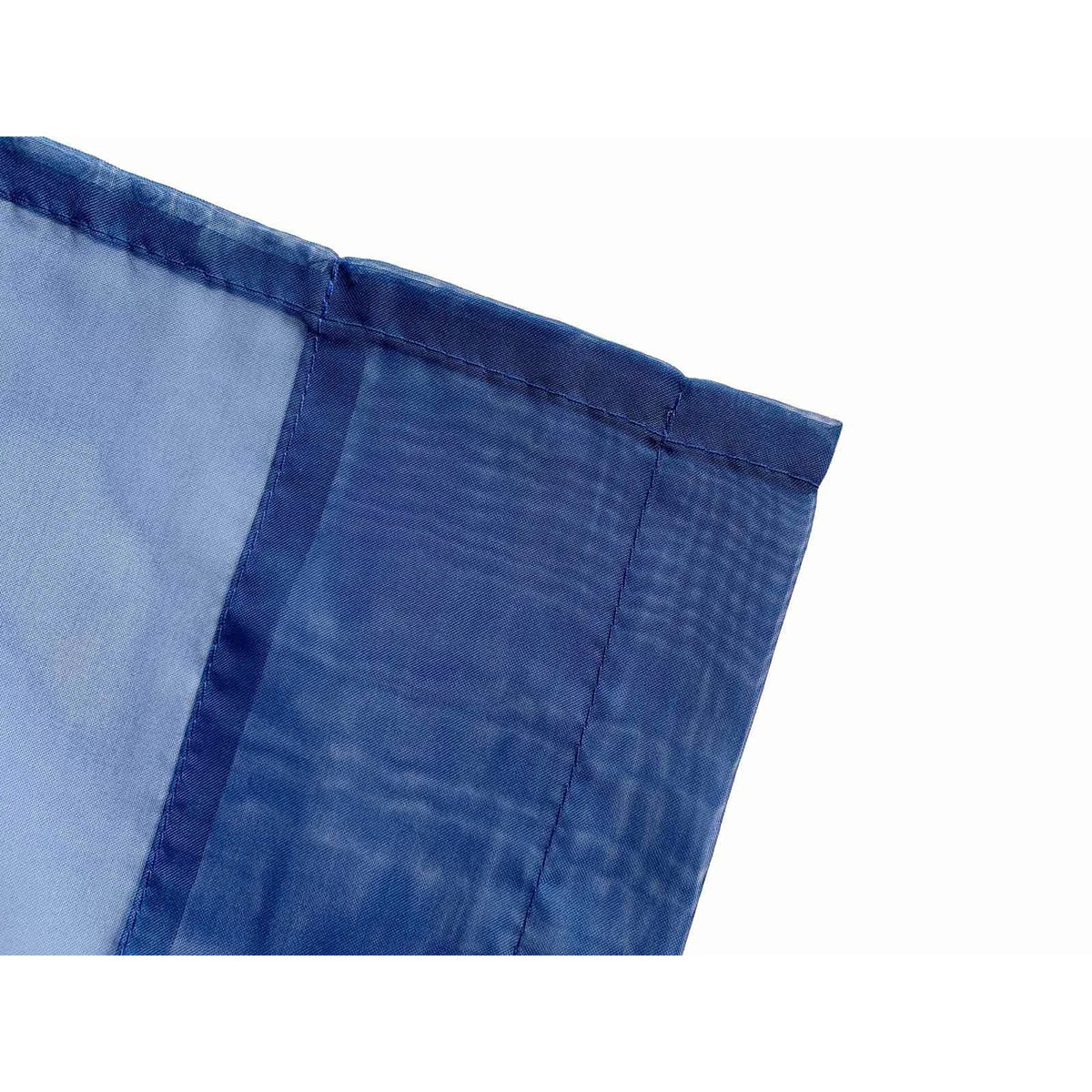 Navy Blue 2 Panel Sheer Organza Voile Curtains Rod Pocket Window Drape 140x213cm