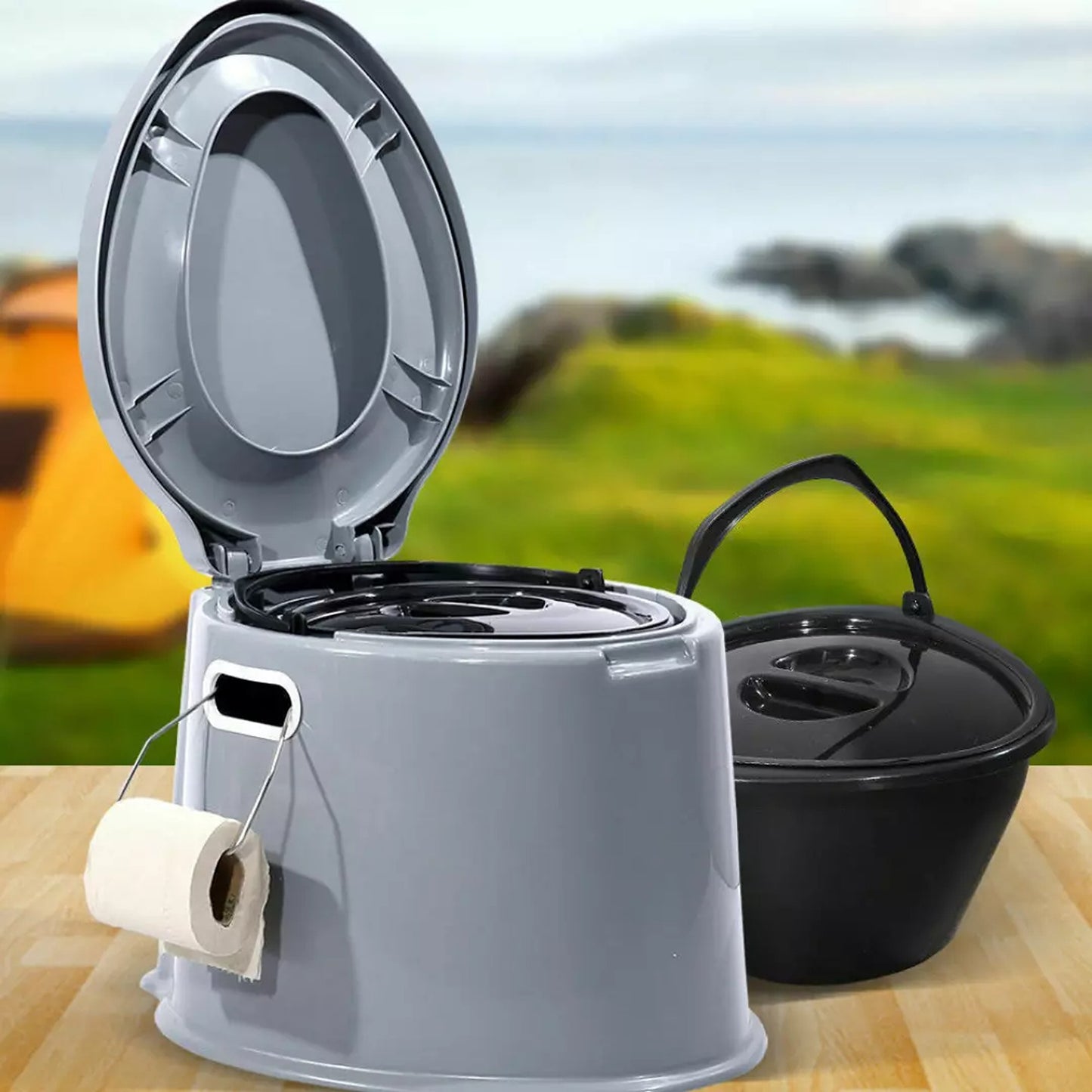6L Portable Toilet for Outdoor Camping Caravan Travel and Boating