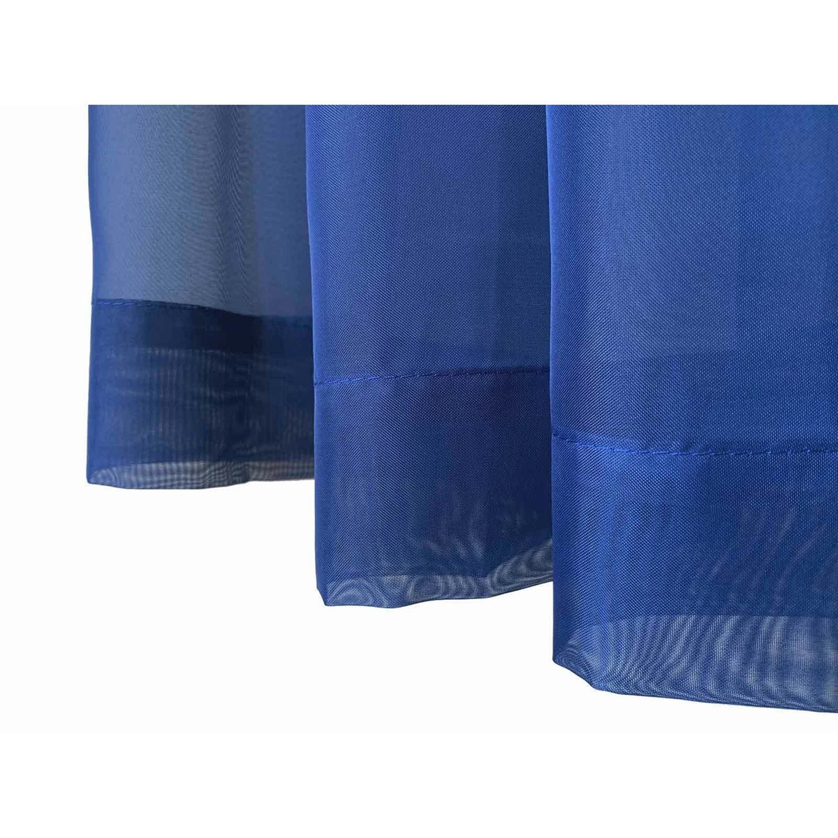 Navy Blue 2 Panel Sheer Organza Voile Curtains Rod Pocket Window Drape 140x213cm