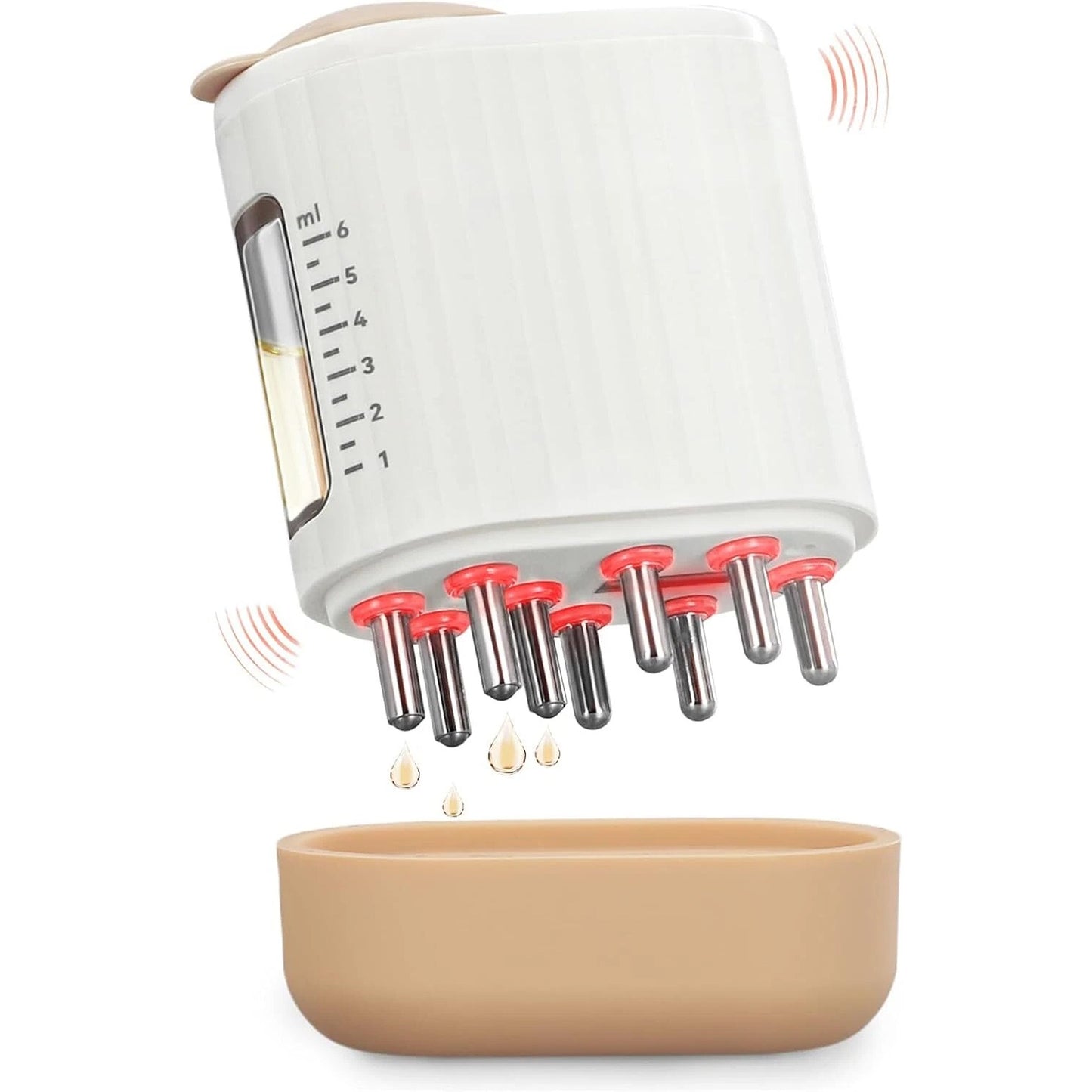USB Rechargeable Scalp Massager Comb for Hair Care