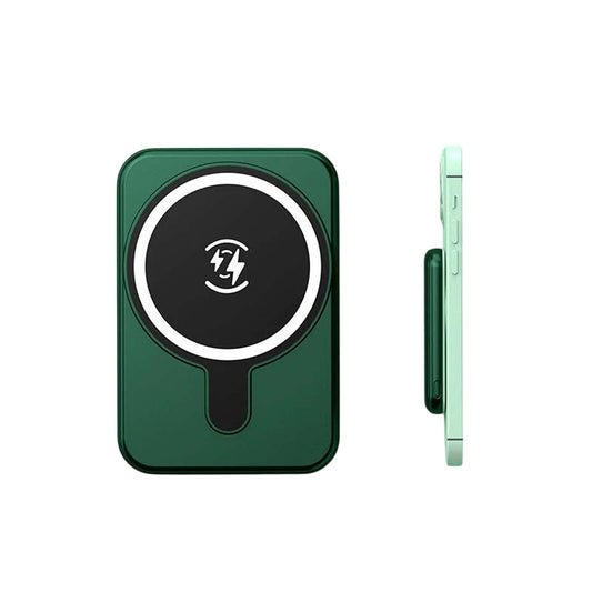 Green 10000mAh Mini Magnetic Portable Wireless Charger