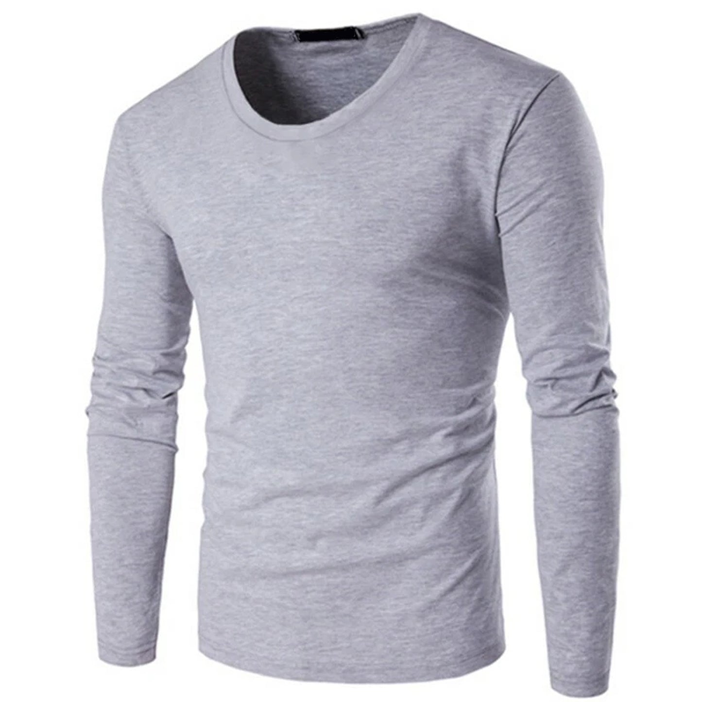 Premium Heavy Cotton Long Sleeve T Shirt for Men - Grey