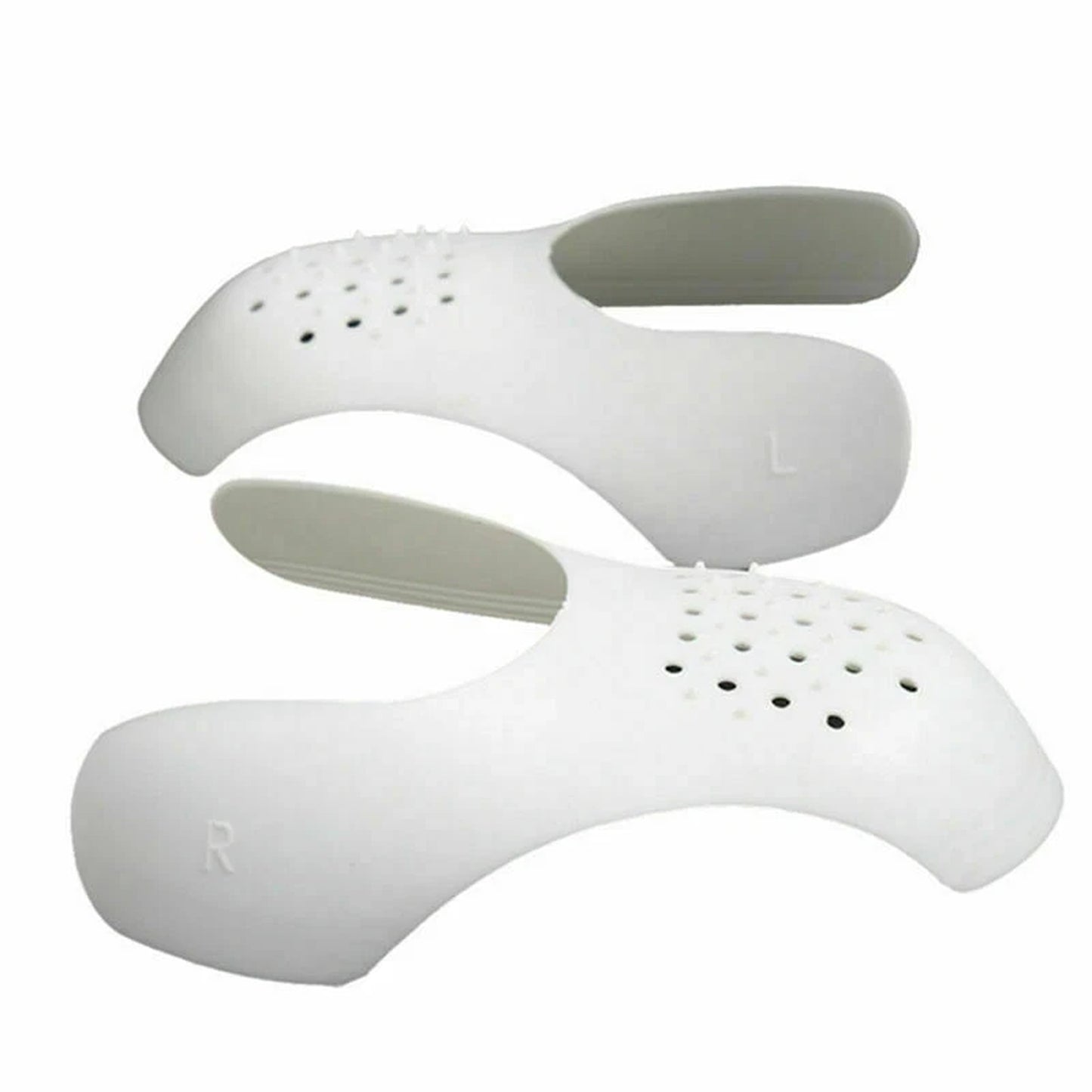 Sneaker Crease Protectors 2 Pair Shoe Shields Decreaser Guards - White