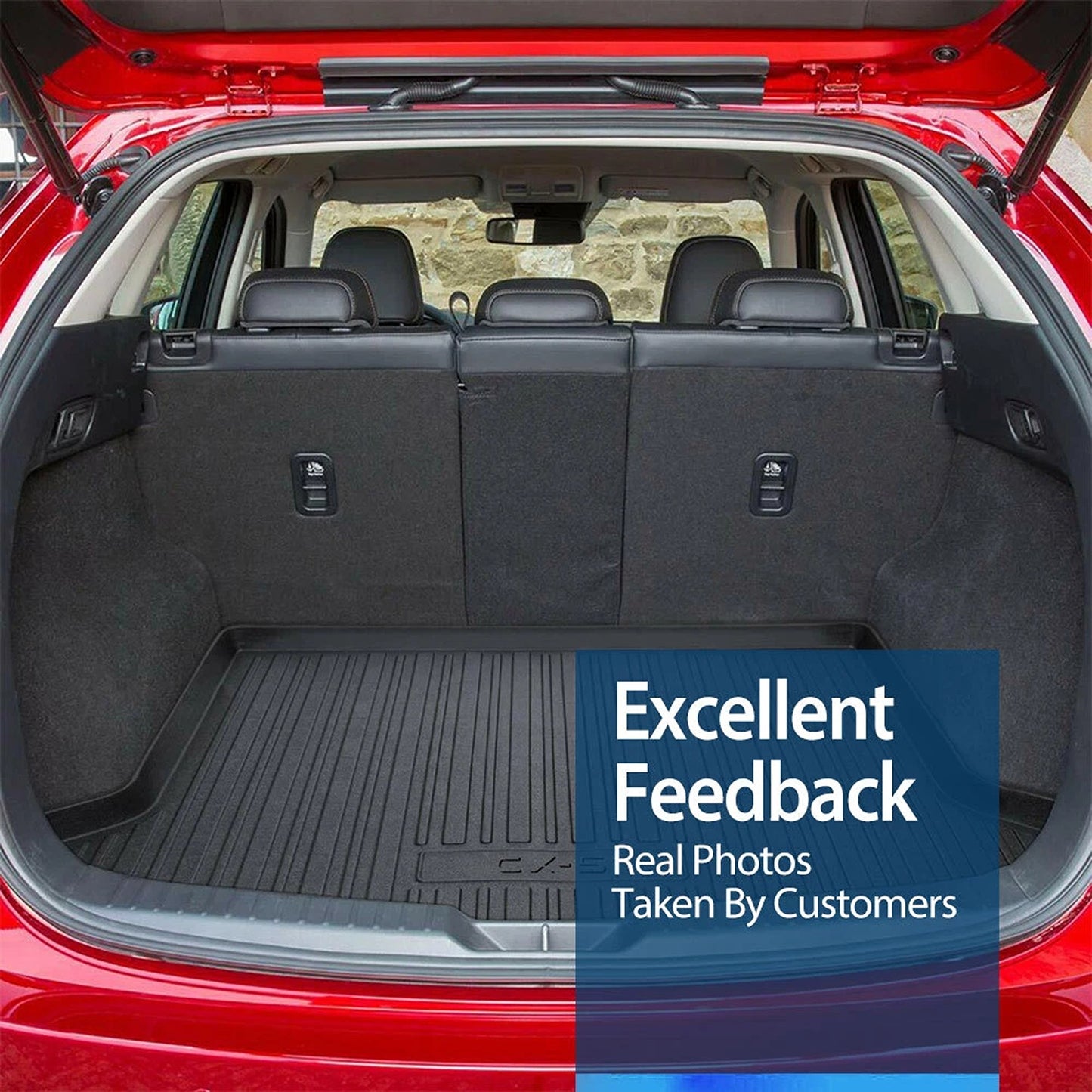 Heavy Duty Rubber Boot Liner for Mazda CX5 2017 to 2025