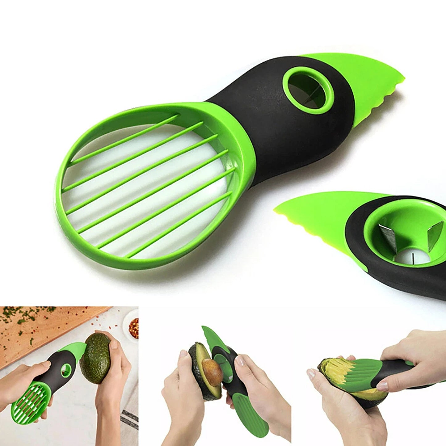 3 in 1 Avocado Slicer Knife Peeler Cutter Tool