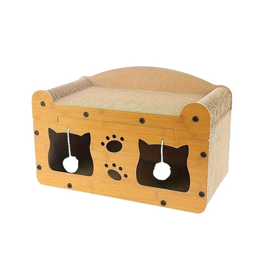 Cat Scratching Board and House All in One Wear Resistant Toy