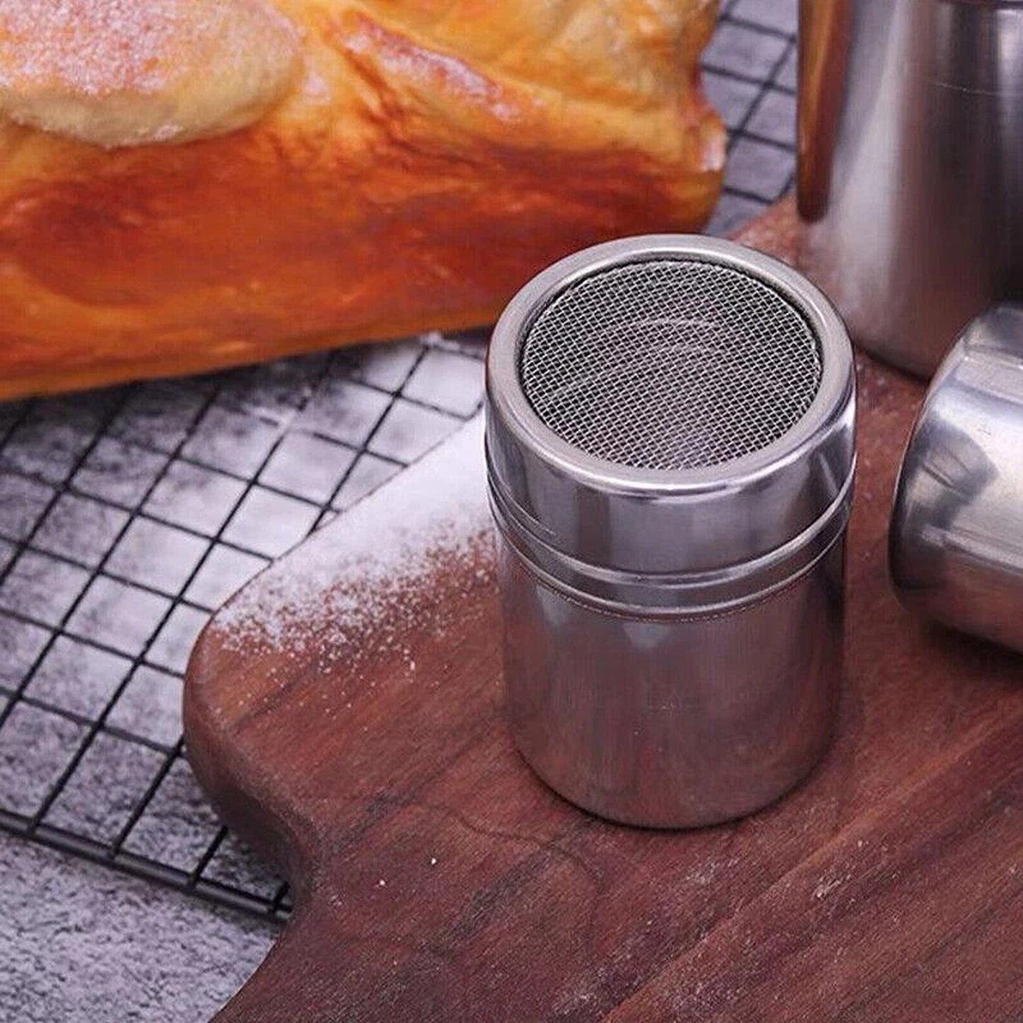 Stainless Steel Icing Sugar Cocoa Coffee Shaker