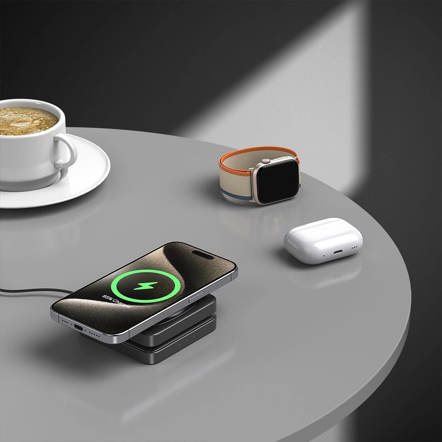 3 in 1 Wireless Charger Fast Charging Station for Apple Watch and iPhone 16 15 14 13 12