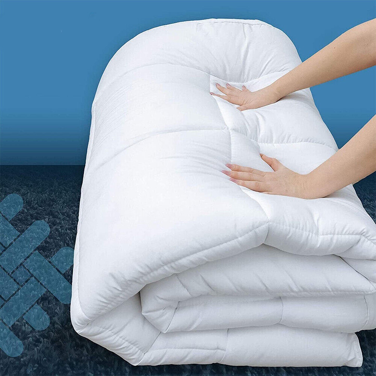 Bamboo Pillowtop Mattress Topper 100GSM Bed Protector Queen King