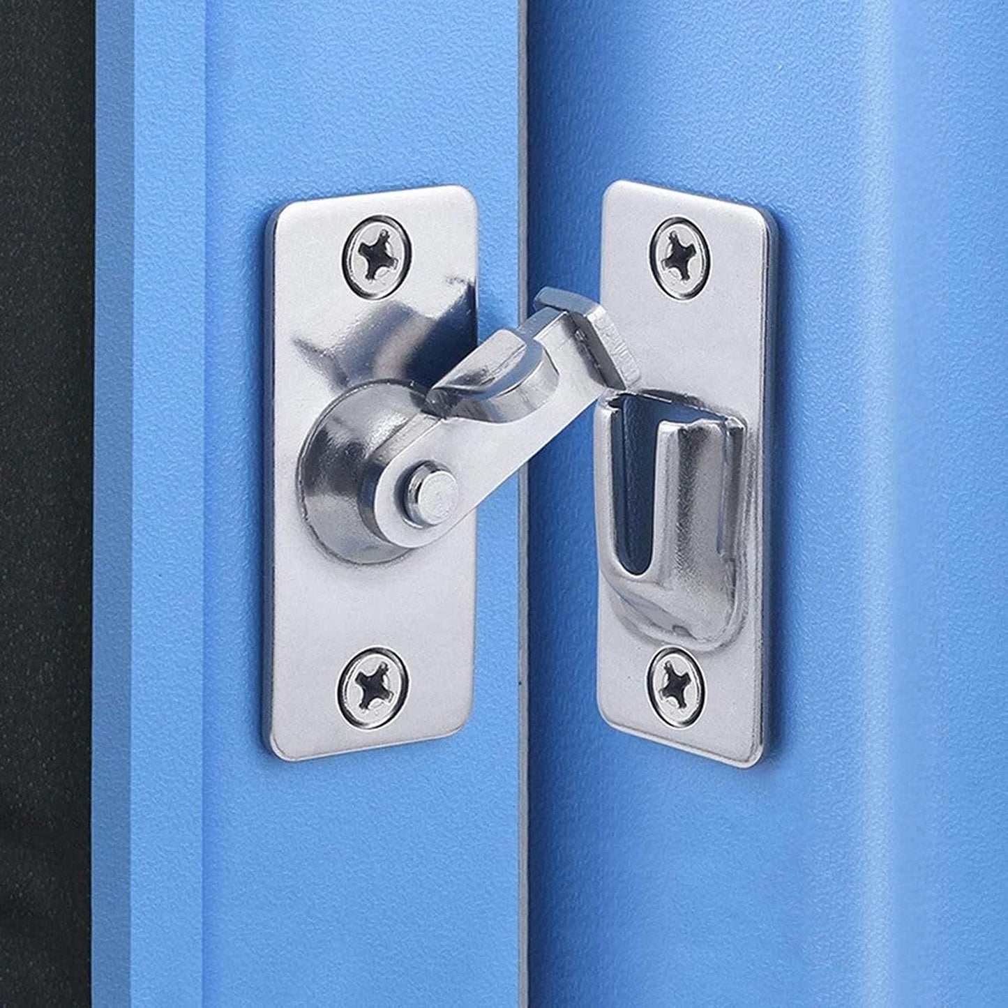 90 Degree Stainless Steel Sliding Door Lock with Latch