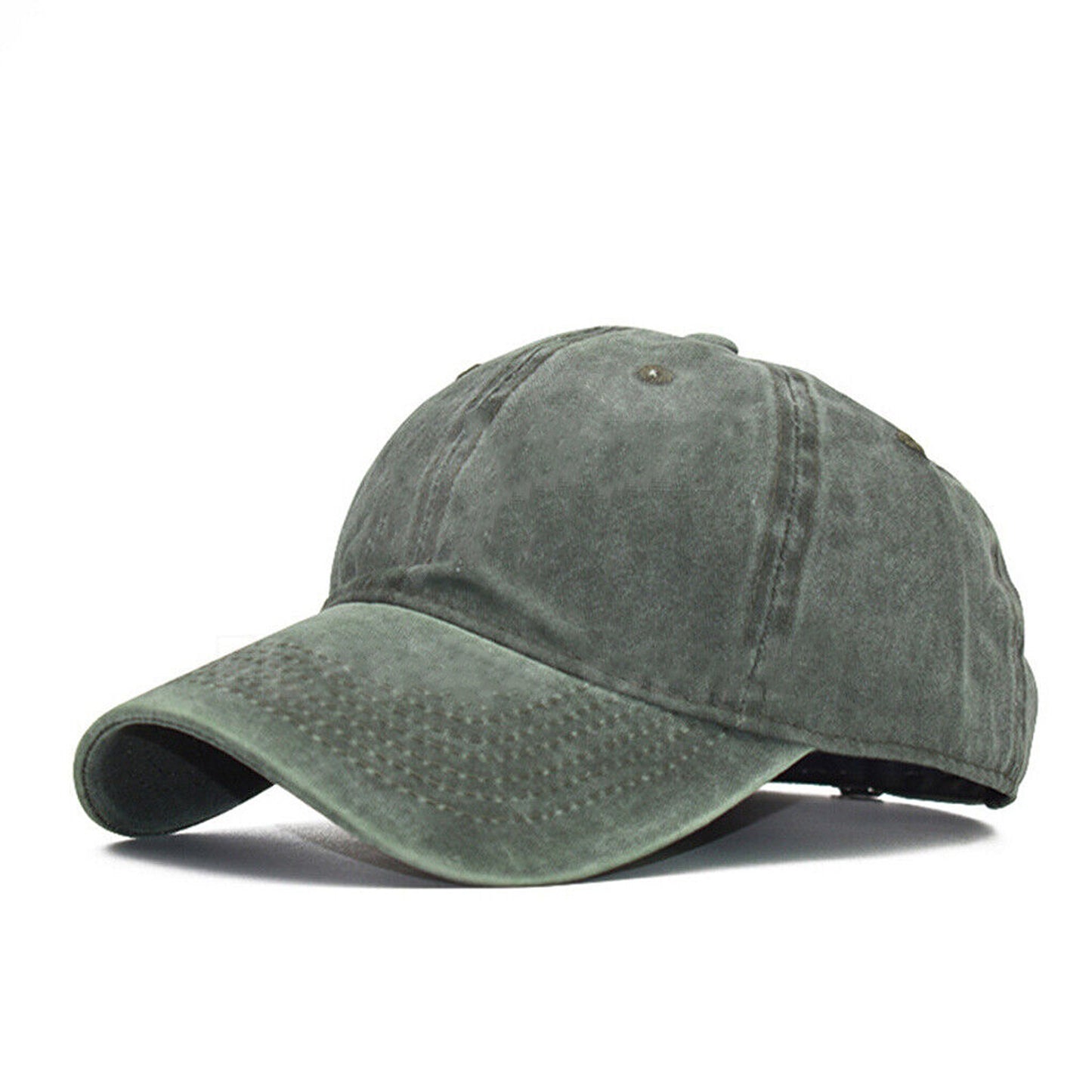Plain Washed Baseball Cap Casual Cotton Adjustable Solid Sport Hat