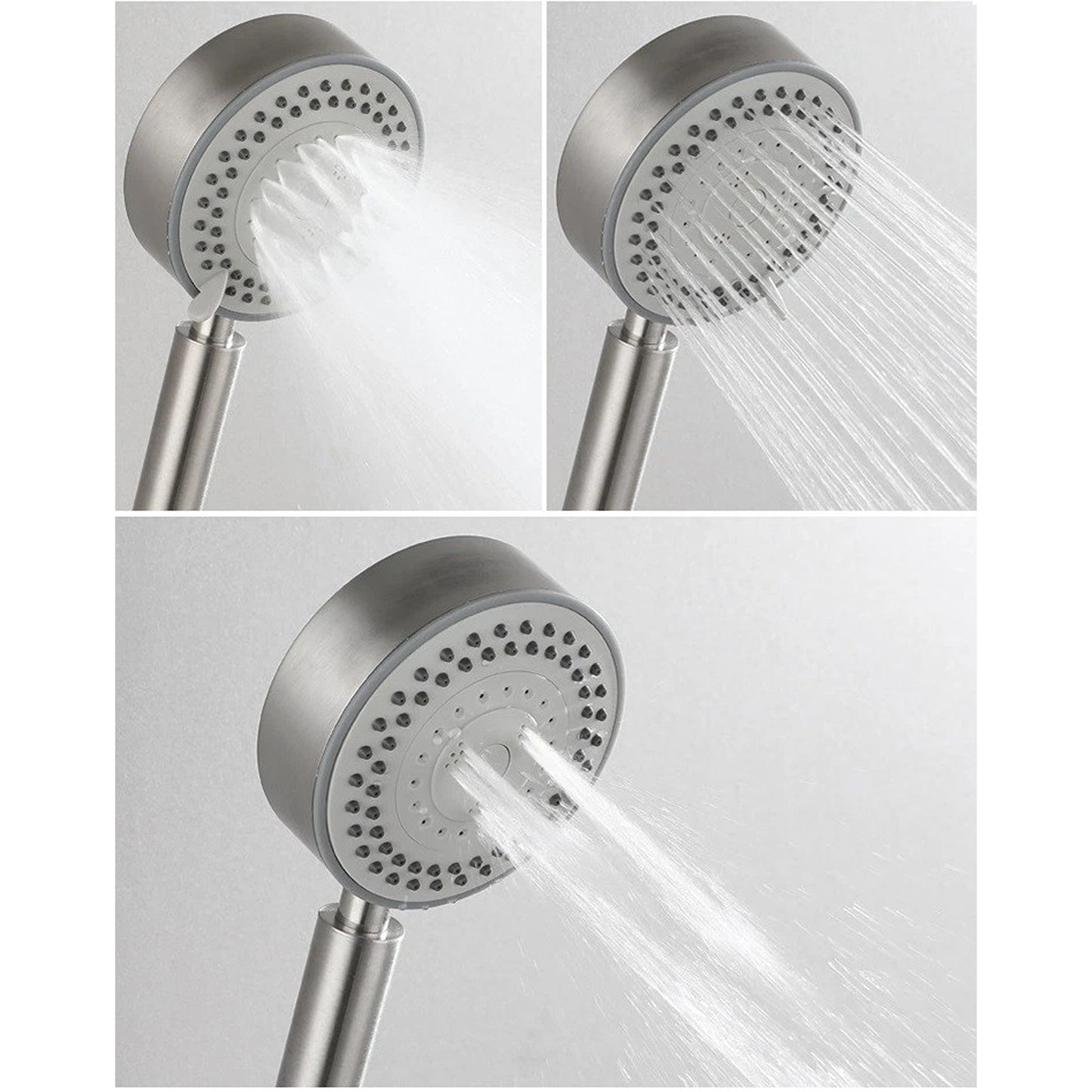 High Pressure Shower Head with 5 Spray Modes and 1.5m Hose