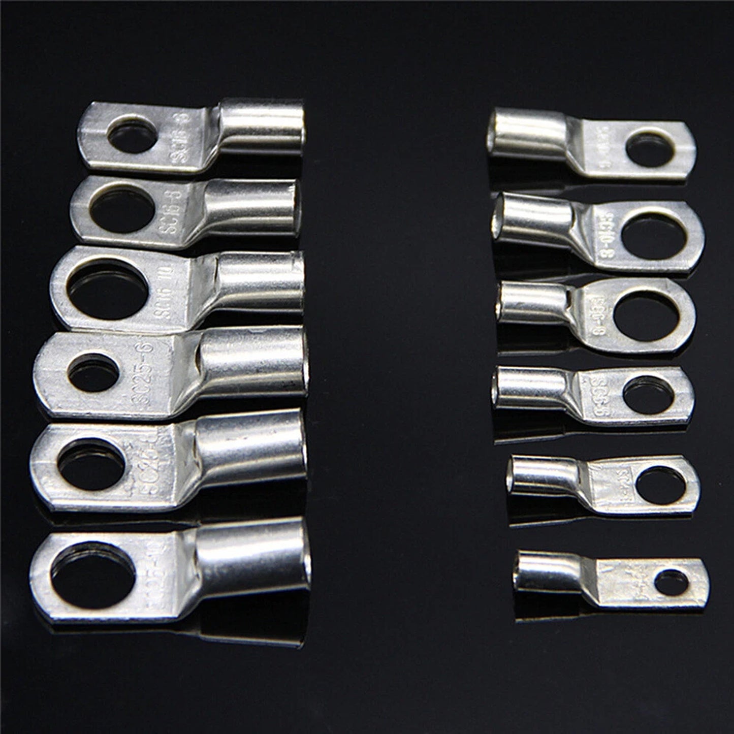 220 Piece Cable Lug Kit with Crimper and Copper Terminals