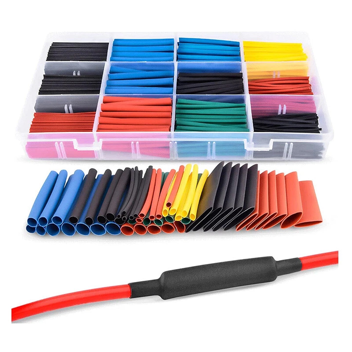 560pcs Heat Shrink Tubing Sleeving Set for Cable and Wire Protection