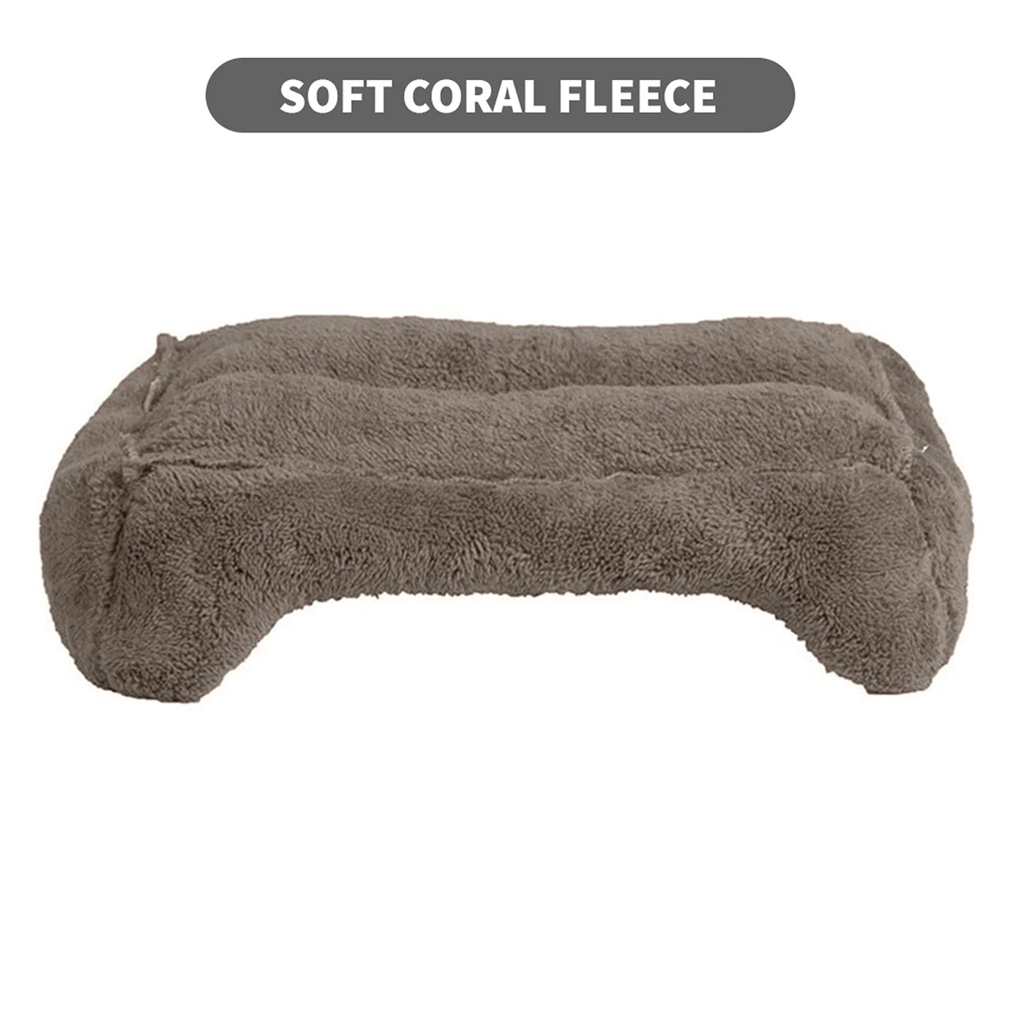 Fluffy Calming Bed for Pets Donut Style Cushion for Dogs and Cats in Multiple Sizes