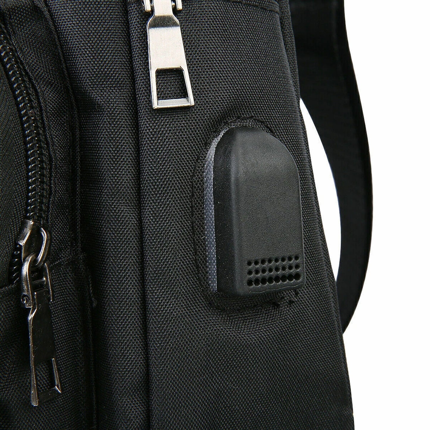 Black Mens Crossbody Satchel Bag Lightweight Travel Chest Pack