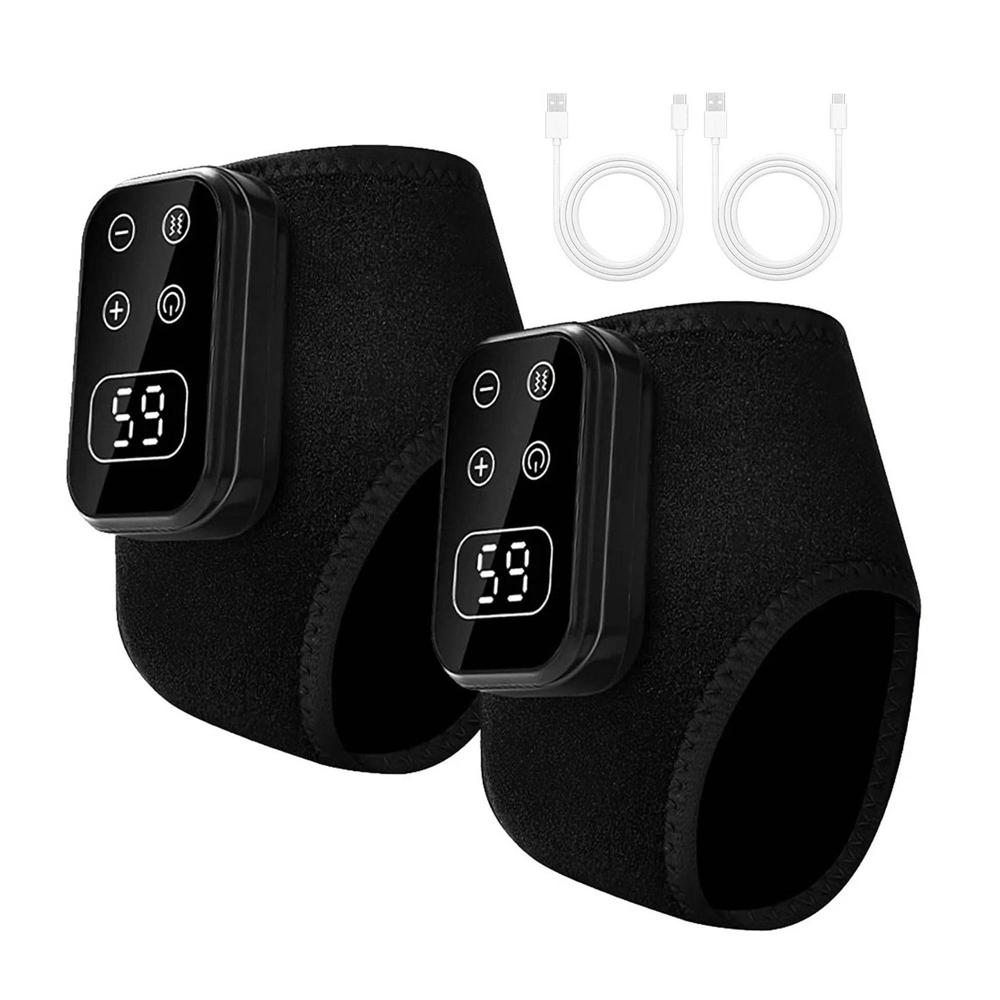 2 Piece Electric Foot Massager with Heat and Three Massage Modes