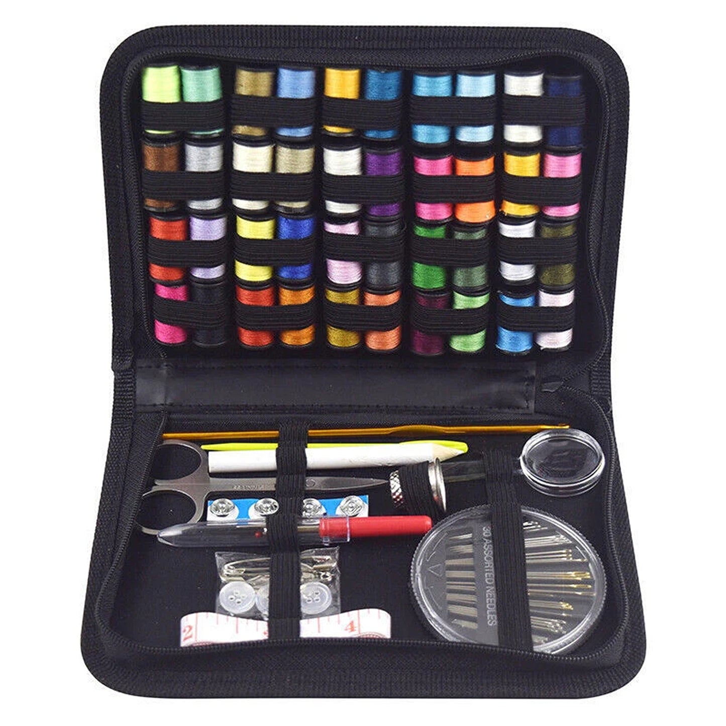 128 Piece Portable Sewing Kit for Home Travel and Emergency Use