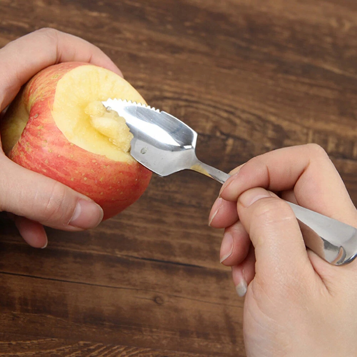 2pcs Stainless Steel Grapefruit Spoons with Serrated Edge