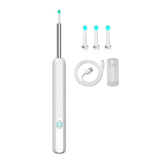 White HD Wireless Ear Cleaning Camera with Otoscope