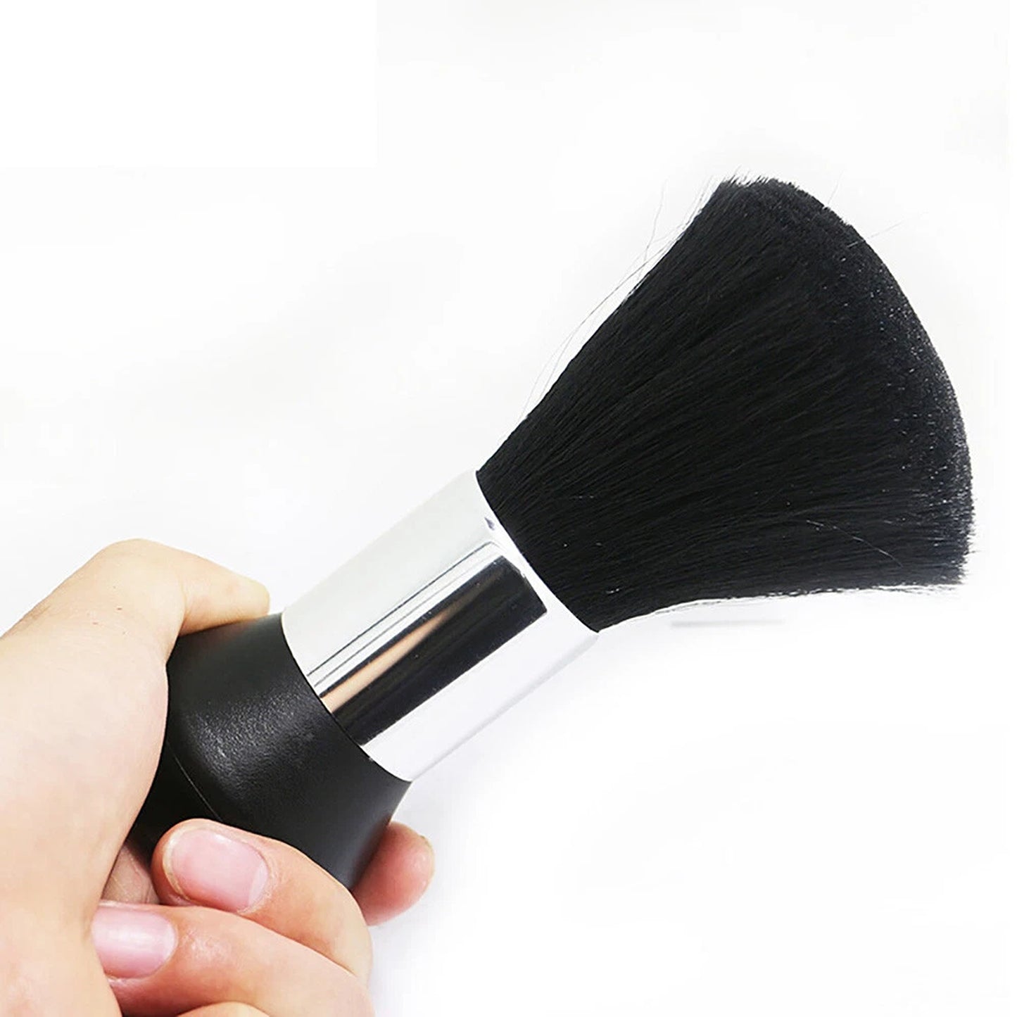 Barber Neck Duster Brush Hair Cutting Cleaning Brush Black
