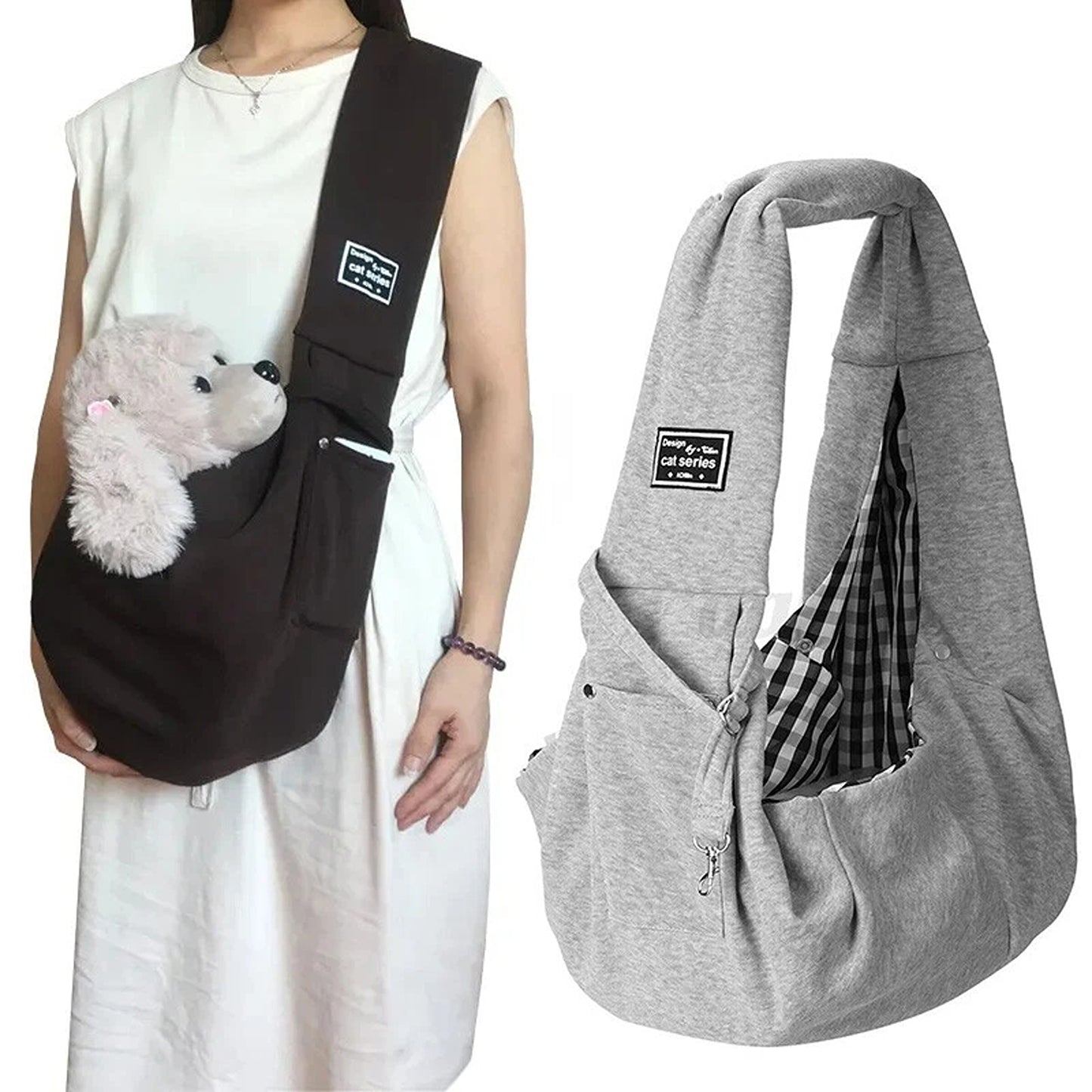 Pet Carrier Sling Bag for Dogs and Cats Travel Shoulder Backpack