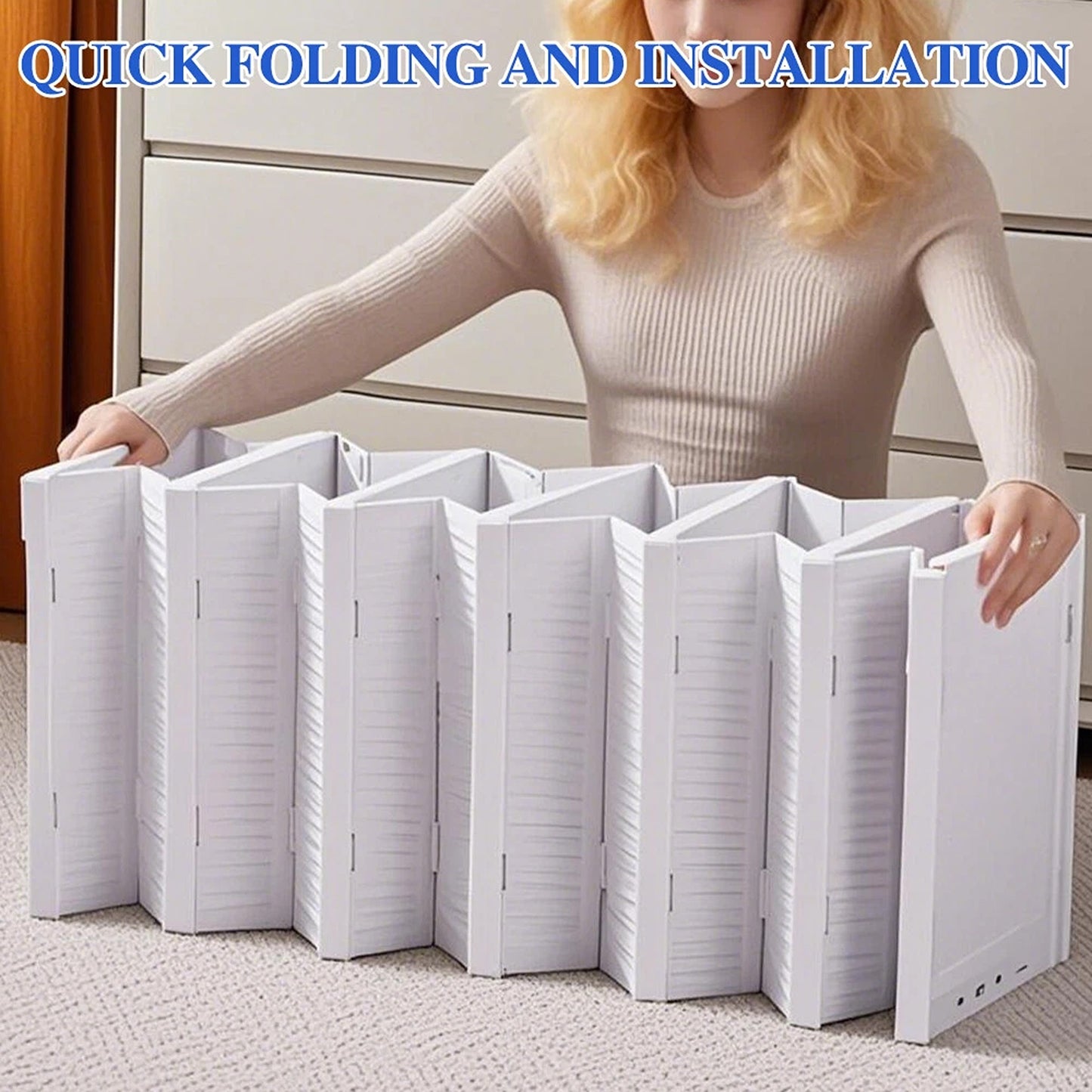 6 Tier Foldable Plastic Shoe Rack Organizer Stackable Closet Storage Shelf