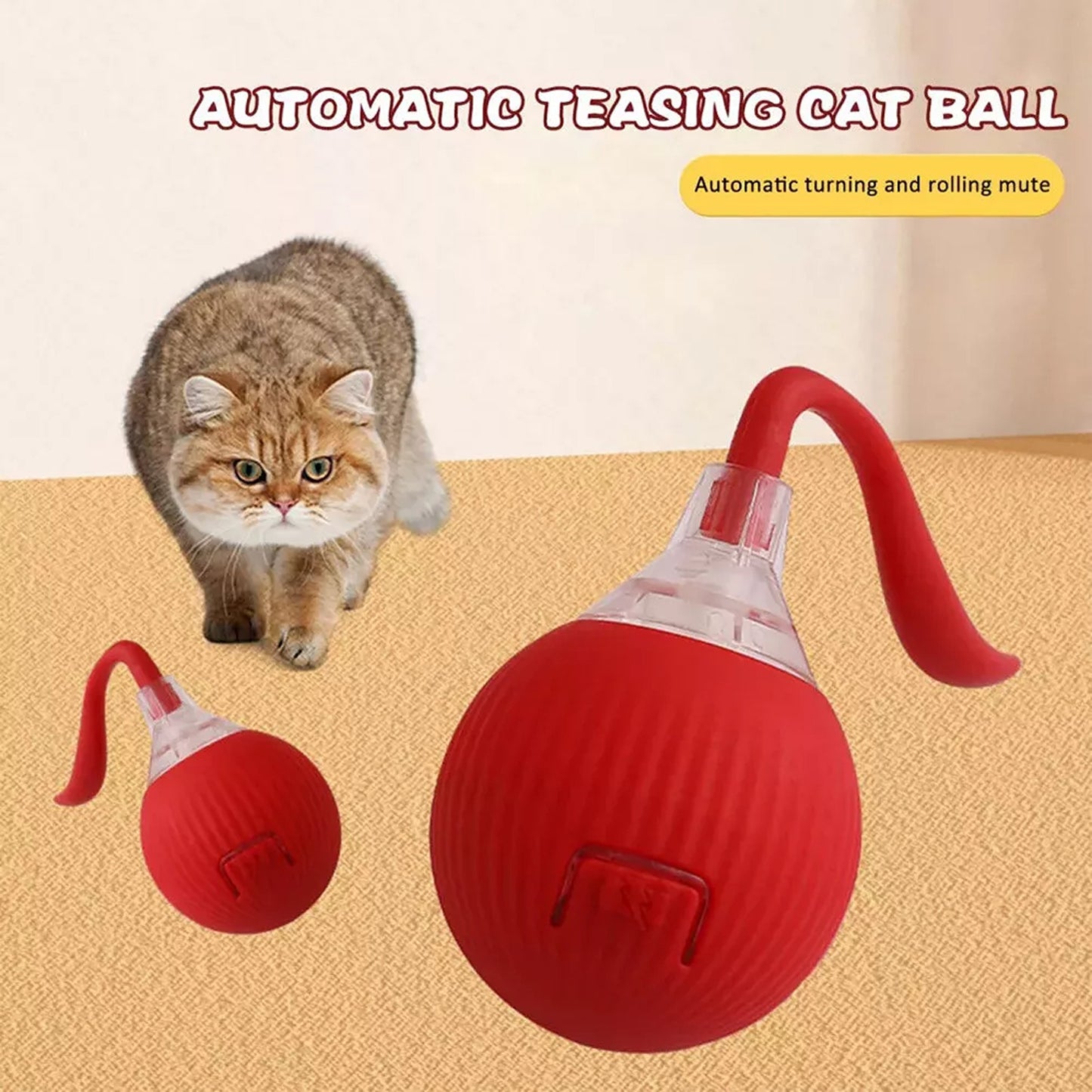 Automatic Rolling Ball Toy for Cats and Dogs Electric Pet Toy