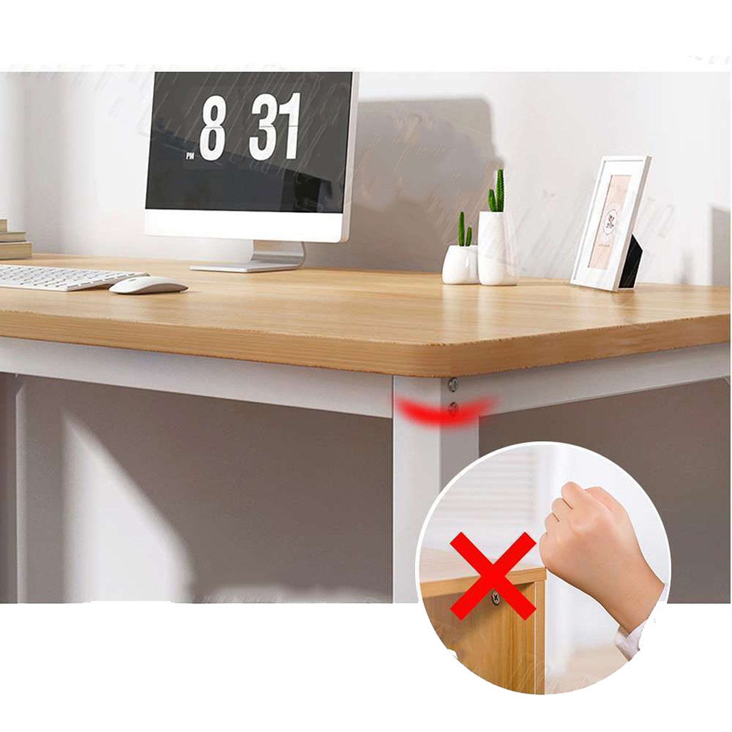 Computer Desk Workstation Study Table with Storage For Home Office