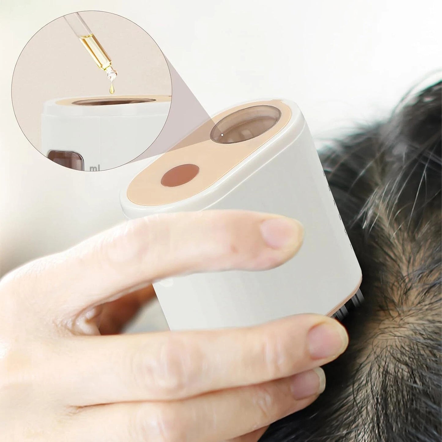 USB Rechargeable Scalp Massager Comb for Hair Care