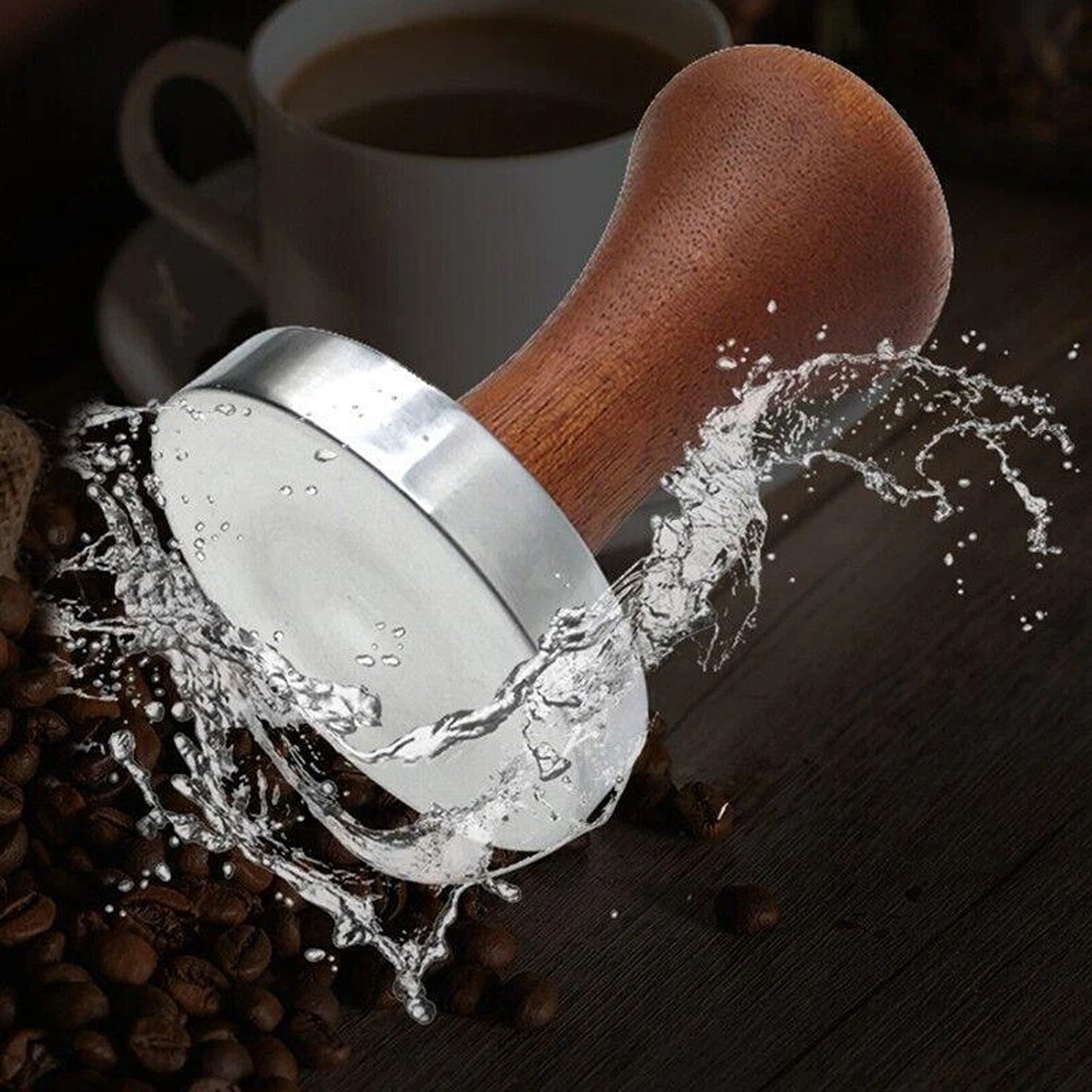 Barista Espresso Tamper 51mm Stainless Steel with Wood Handle