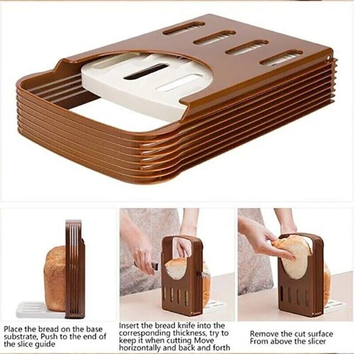 Bread Cutter Slicing Guide Loaf and Toast Cutting Kitchen Tool