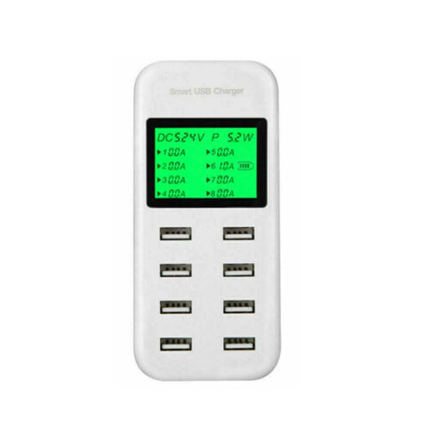 8 Port USB Charging Hub Station Multi Device Charger Dock