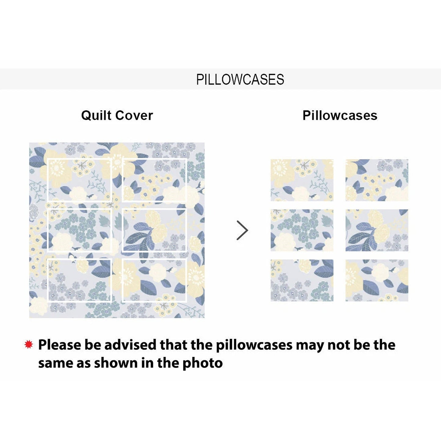 Cotton Duvet Quilt Cover Set with Pillowcases All Sizes - Flora Green