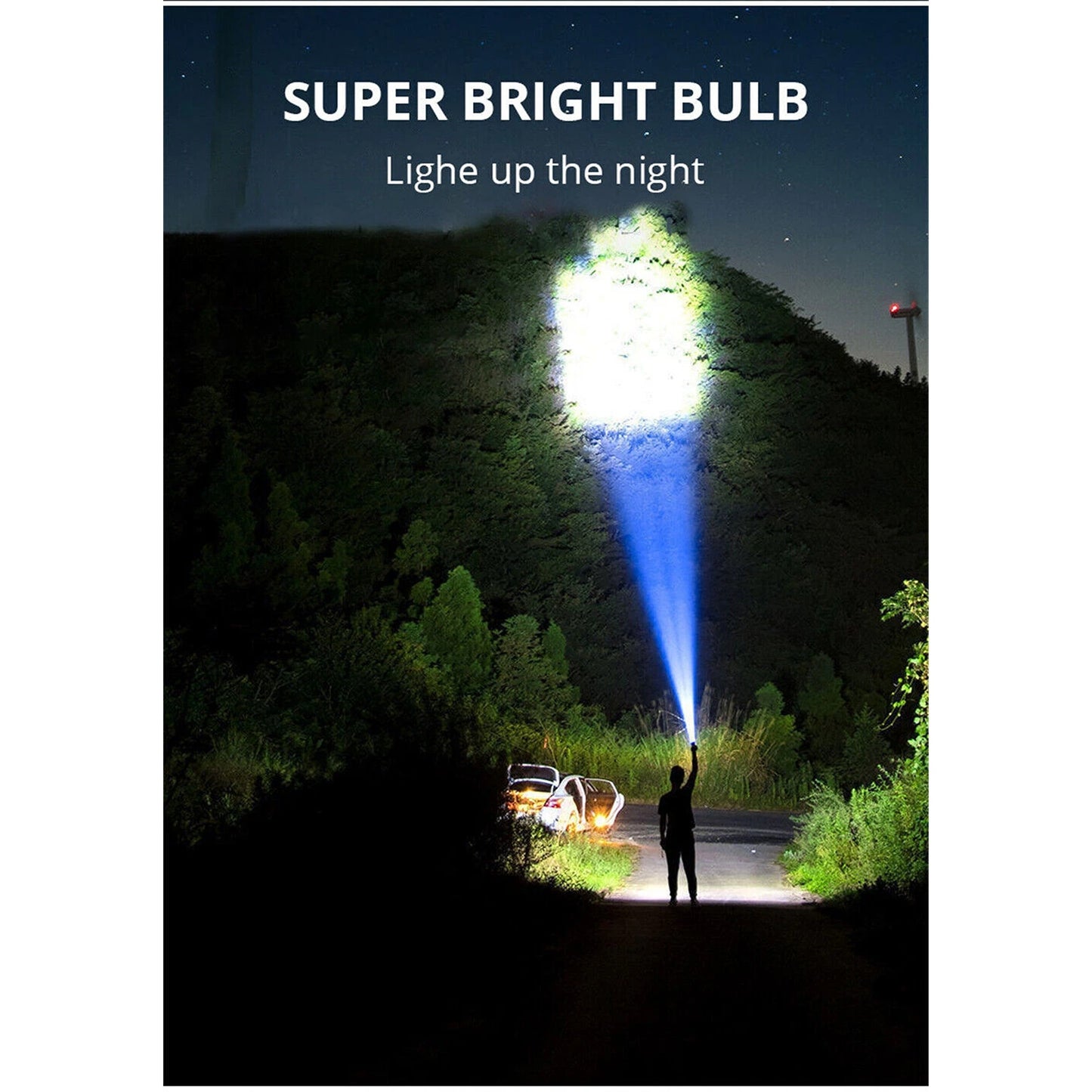 Tactical LED Flashlight USB Rechargeable Super Bright