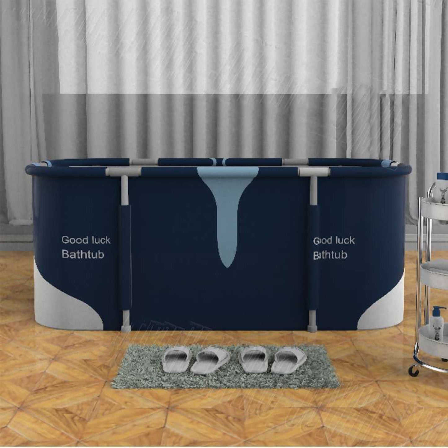 Foldable Portable Bathtub Water Tub Folding PVC