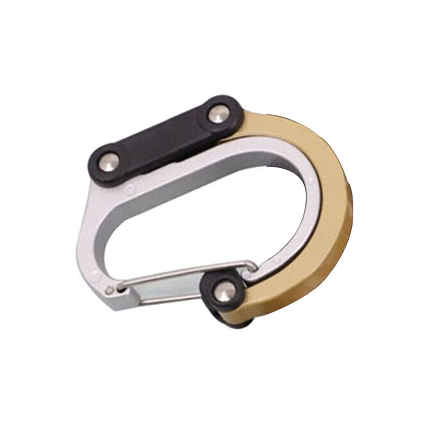 Rotating Carabiner Clip Hook Buckle Fastener For Travel Luggage Bags - Gold
