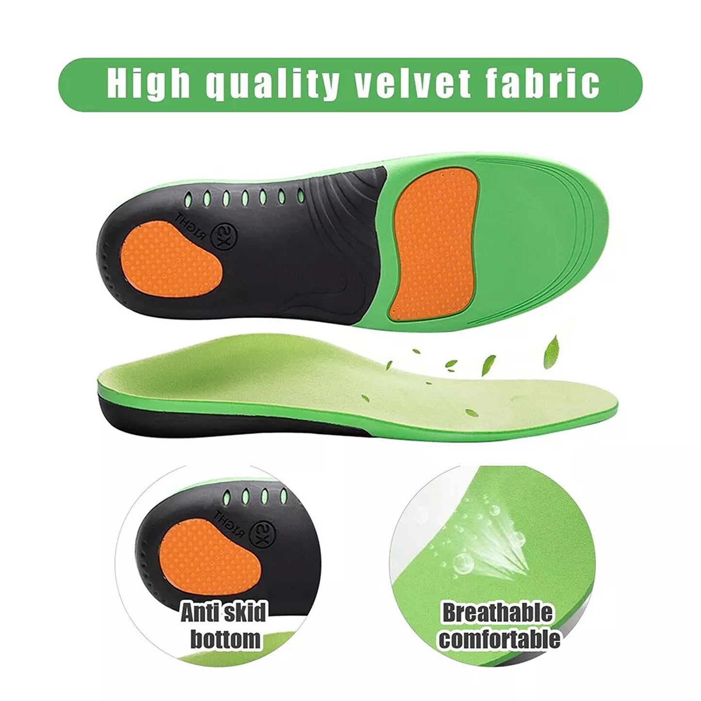 Plantar Fasciitis Insoles High Arch Support Foot Pads