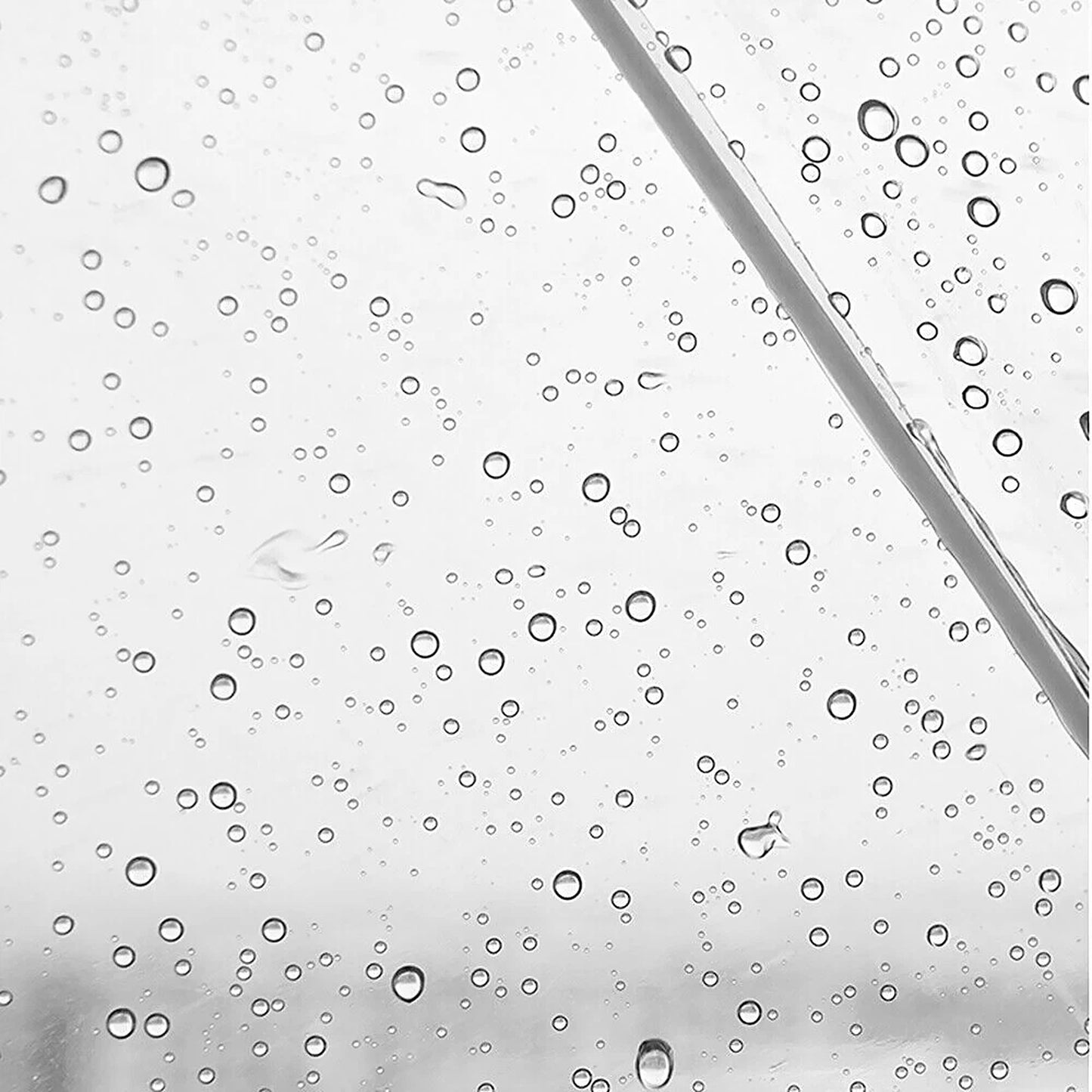 Clear Handle Dome Transparent Rain Umbrella Waterproof Semi Automatic