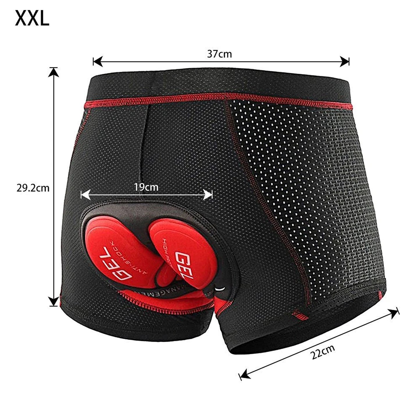 Comfort Fit 5D Gel Padded Cycling Shorts for Men