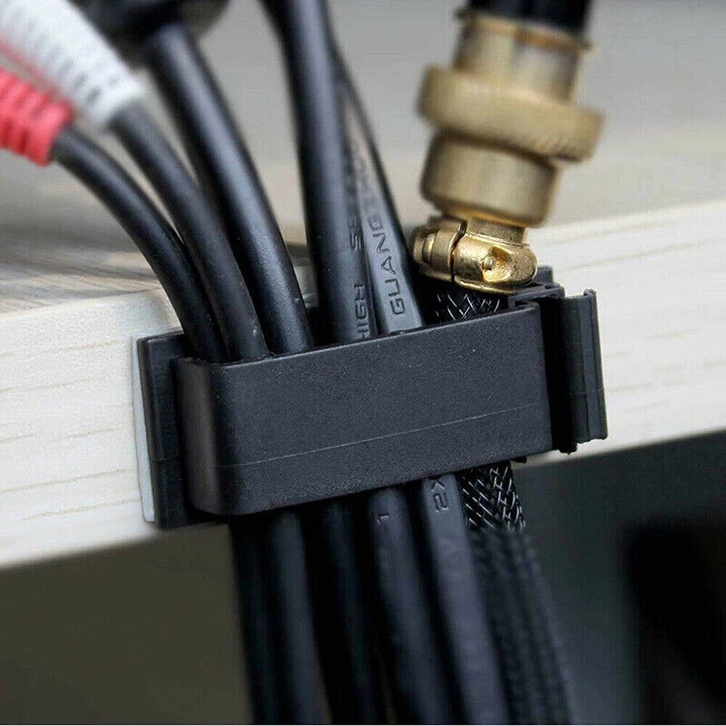 Adhesive Cable Clips Wire Management Holder Cord Organizer 20pcs