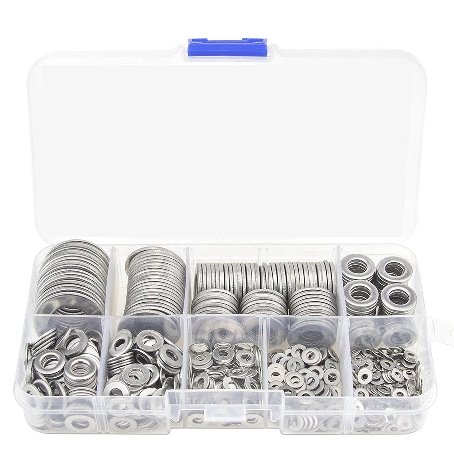 Stainless Steel Flat Washer Assortment Set 600pcs