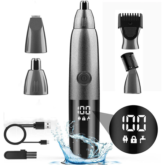 Rechargeable Nose and Ear Hair Trimmer for Men Portable Grooming Tool
