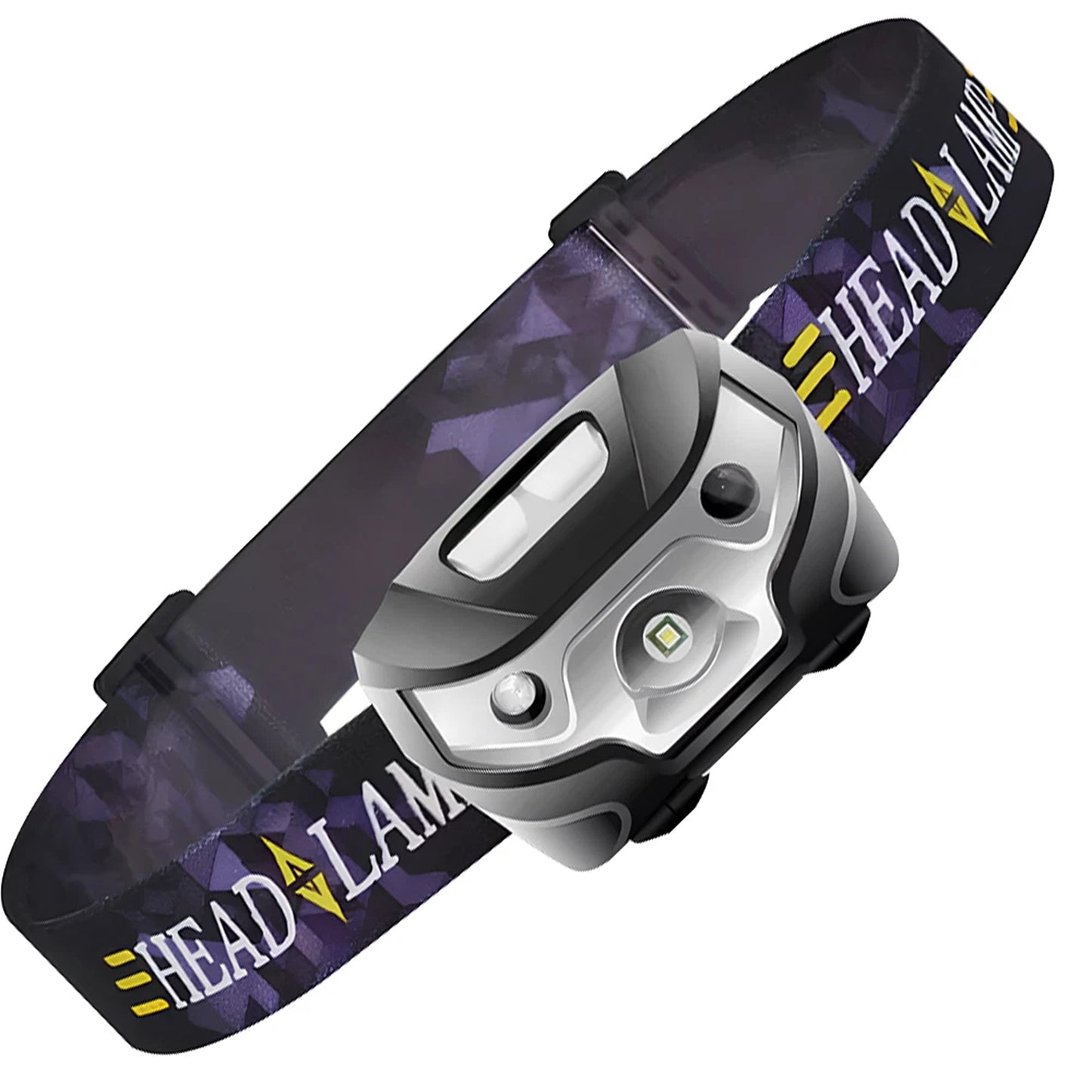 2 Pack Rechargeable LED Head Torch Headlight Lamp USB Camping