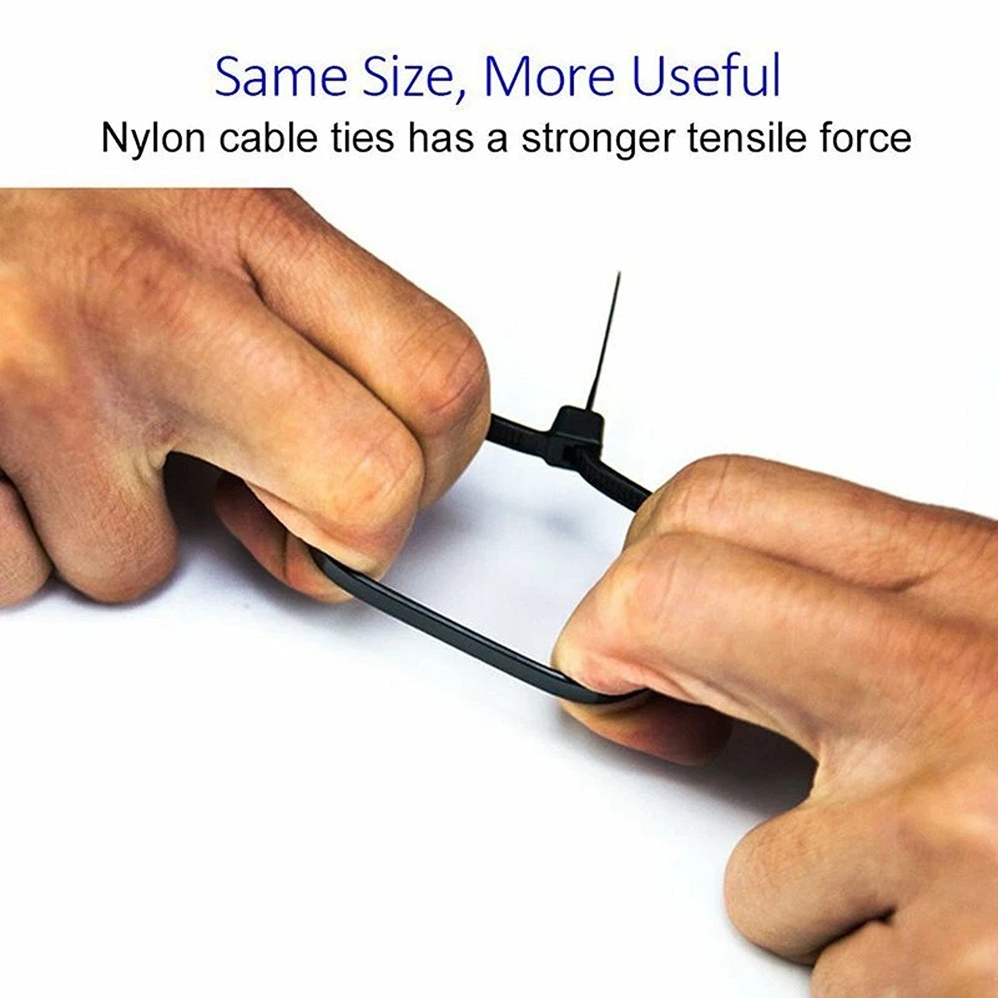 Black Nylon Cable Ties UV Stabilized 100pcs