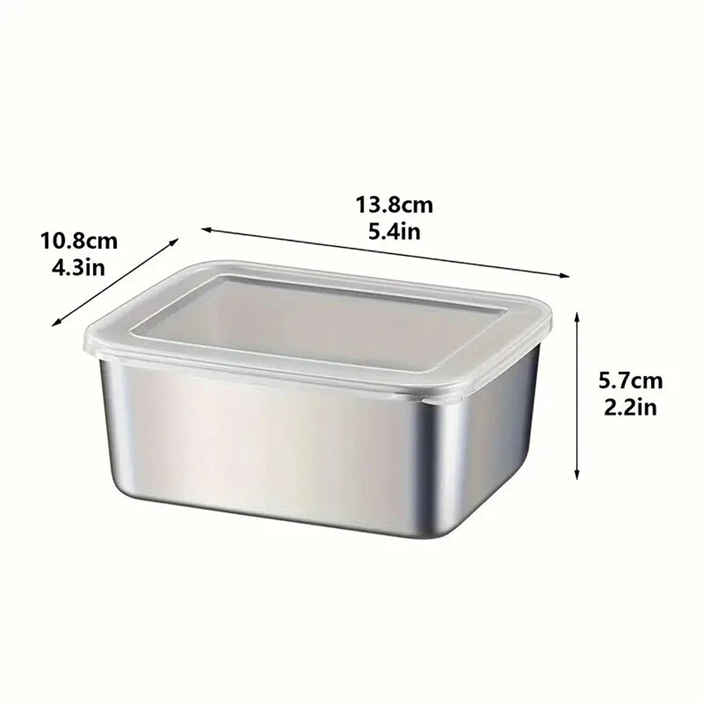 Reusable Stainless Steel Food Storage Box Set 10pcs