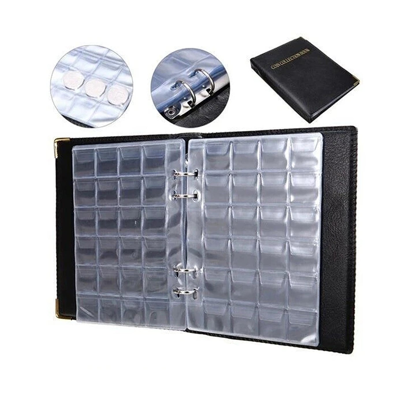 Coin Holder Album with 480 Pockets for Penny Collection