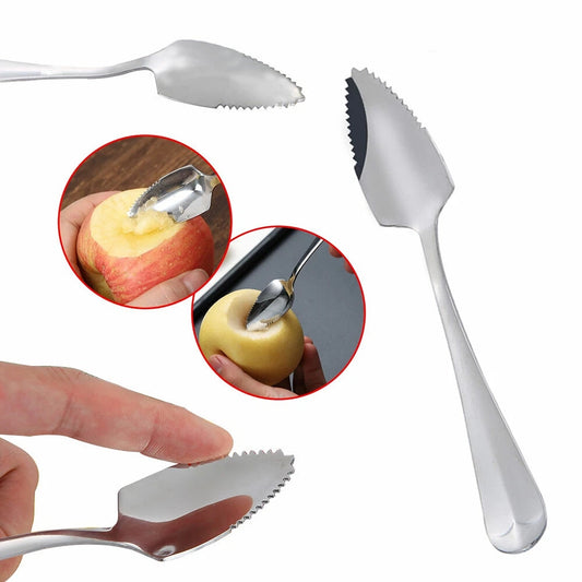 2pcs Stainless Steel Grapefruit Spoons with Serrated Edge