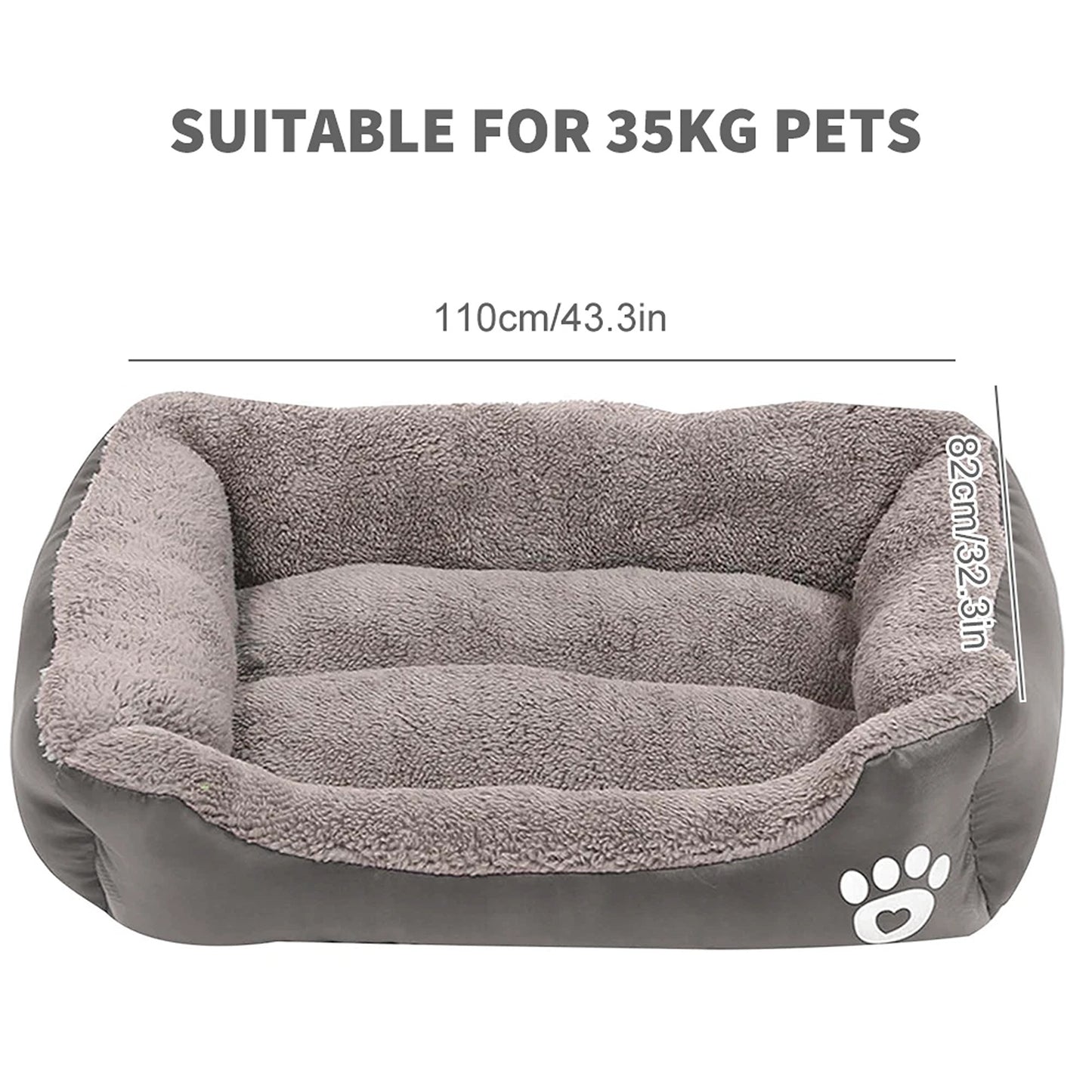 Fluffy Calming Bed for Pets Donut Style Cushion for Dogs and Cats in Multiple Sizes