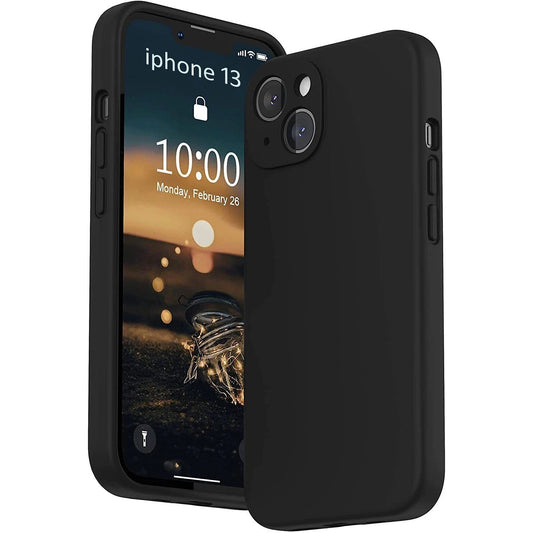 Black Silicone Protective Case for iPhone 17 16 15 14 13 12 11